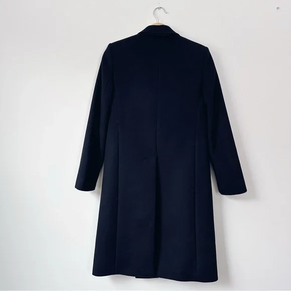 Burberry Bramley Wool & Cashmere Car Coat Women's Blazer Coat Black
